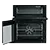 Hotpoint HDE6VDC2B1 60cm Double Oven Electric Cooker with Ceramic Hob - Black