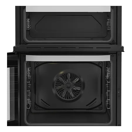 Hotpoint HDE6VDW 60cm Double Electric Ceramic Cooker - White