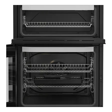 Hotpoint HDE6VDW 60cm Double Electric Ceramic Cooker - White