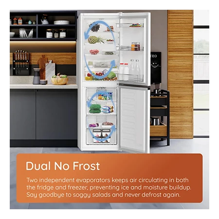 Hotpoint HPK26363W4UK Freestanding No Frost 60/40 Fridge Freezer - White