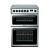 Hotpoint HAE60XS 60cm Electric Cooker with Double Oven and Ceramic Hob
