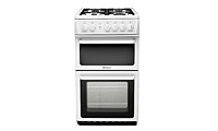 Hotpoint HAG51P Gas Cooker with Twin Cavity Oven Hotpoint HAG51P Gas Cooker with Twin Cavity Oven