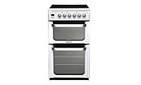 Hotpoint HUE53PS Electric Cooker with Double Oven Ceramic Hob and Programmer Hotpoint HUE53PS Electric Cooker with Double Oven Ceramic Hob and Programmer