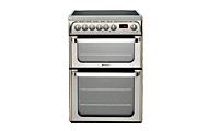 Hotpoint HUE61XS Freestanding Electric Cooker with Double Oven Ceramic Hob and Programmer Hotpoint HUE61XS Freestanding Electric Cooker with Double Oven Ceramic Hob and Programmer