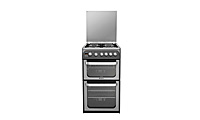 Hotpoint HUG52G Gas with LPG Option Cooker with Double Oven and 4 Burner Lidded Hob Hotpoint HUG52G Gas with LPG Option Cooker with Double Oven and 4 Burner Lidded Hob