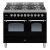 ILVE PDN100IE3 100cm Twin Dual Fuel Range Cooker 4 Burner & 2 Zone induction Hob (Choose from a variety of colours)