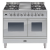 ILVE PDW1006E3 100cm Twin Dual Fuel Range Cooker with 6 Gas burner Hob (Choose from a variety of colours)