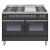 ILVE PDW120FE3 120cm 60/60 Twin Dual Fuel Range Cooker with 6 Gas Burners with Fry Top (Choose from a variety of colours)