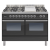 ILVE PSW120FE3 120cm 70/40 Twin Dual Fuel Range Cooker with 6 Gas Burners with Fry Top (Choose from a variety of colours)