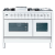 ILVE PSW120FE3 120cm 70/40 Twin Dual Fuel Range Cooker with 6 Gas Burners with Fry Top (Choose from a variety of colours)