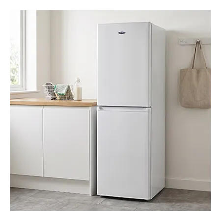 Iceking IK1750EW Freestanding 50/50 Manual Defrost Fridge Freezer,White