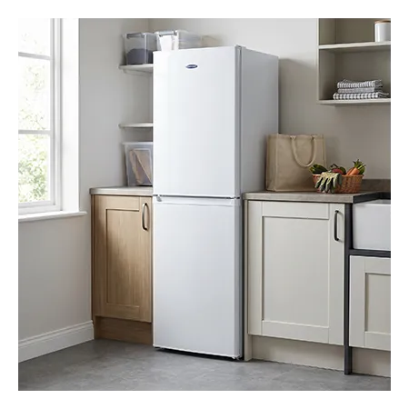Iceking IK1750EW Freestanding 50/50 Manual Defrost Fridge Freezer,White