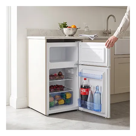 Iceking IK2022EW Freestanding  Undercounter  Fridge Freezer, White