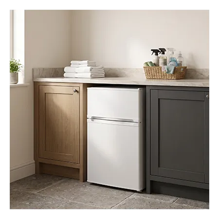 Iceking IK2022EW Freestanding  Undercounter  Fridge Freezer, White