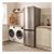 Iceking IK400IX Freestanding 50/50 Total No Frost Fridge Freezer,White