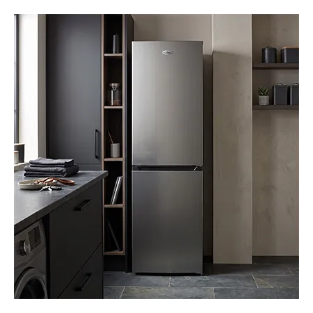 Iceking IK5050IX Freestanding 50/50 Total No Frost Fridge Freezer, Inox