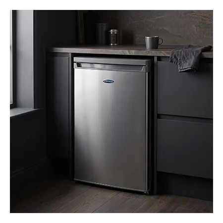 Iceking RHK551ES FreestandingUndercounter Larder Fridge With Icebox, Silver