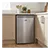 Iceking RHK551ES FreestandingUndercounter Larder Fridge With Icebox, Silver