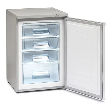 Iceking RHZ552ES Freestanding Undercounter Freezer, Silver
