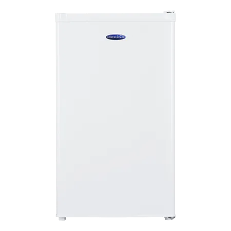Iceking RK113EW Freestanding (Undercounter Larder Fridge with Icebox,  White