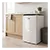 Iceking RK113EW Freestanding (Undercounter Larder Fridge with Icebox,  White