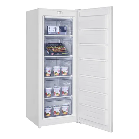 Iceking RZ204EW Freestanding Tall Larde Freezer, White