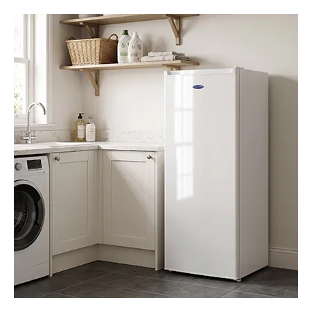 Iceking RZ204EW Freestanding Tall Larde Freezer, White