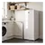 Iceking RZ204EW Freestanding Tall Larde Freezer, White