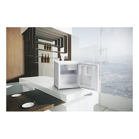 Iceking TT46EW Freestanding Tabletop Fridge with Icebox, White