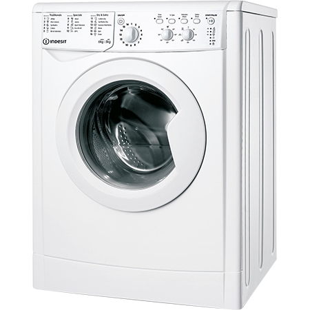 Indesit IWDC65125UKN 6kg Washer 5kg Dryer, 1200rpm, in White