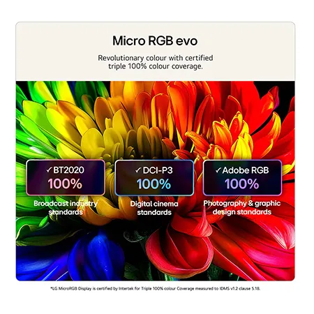 LG 100MRGB96B6 100" 4K Micro RGB evo AI Smart TV
