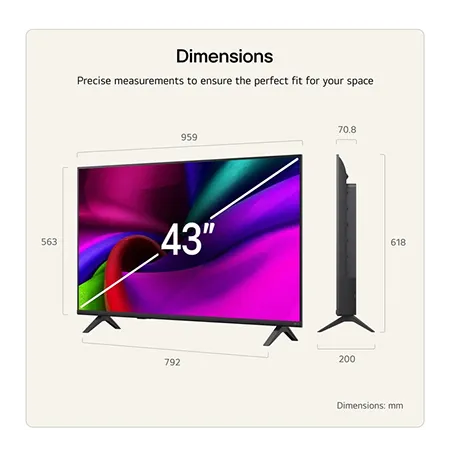 LG 43NU900B6LA 43" 4K UHD NANO AI Smart TV