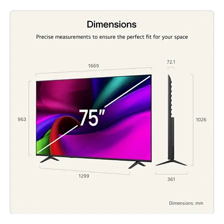 LG 75NU900B6LA 75" 4K UHD NANO AI Smart TV