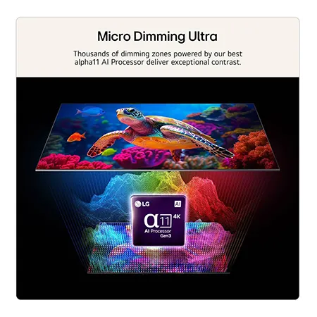 LG 86MRGB96B6B 86" 4K Micro RGB evo AI Smart TV