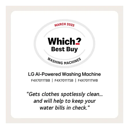 LG F4X7011TBB 11kg 1400 Spin Washing Machine - Black