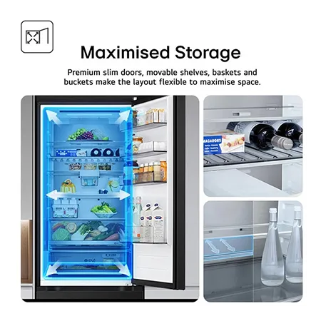LG GBBW322CPY 69.7cm Total No Frost Freezer - Silver