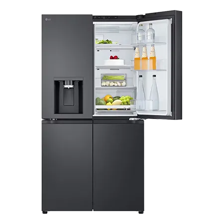 LG GMF960EV4E 91.4cm 50/50 Frost Free American Fridge Freezer - Essence Black Steel LG GMF960EV4E 91.4cm 50/50 Frost Free American Fridge Freezer - Essence Black Steel