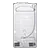 LG GSLD80PZRF Water & Ice Dispenser Total No Frost (Frost Free) American Fridge Freezer Shiny Steel