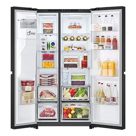 LG GSLE81EPBD 91.3cm 50/50 Frost Free American Fridge Freezer - Essence Matte Black LG GSLE81EPBD 91.3cm 50/50 Frost Free American Fridge Freezer - Essence Matte Black