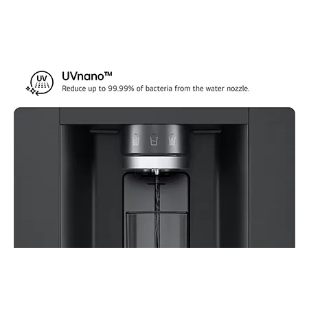 LG GSLE81EPBD 91.3cm 50/50 Frost Free American Fridge Freezer - Essence Matte Black LG GSLE81EPBD 91.3cm 50/50 Frost Free American Fridge Freezer - Essence Matte Black