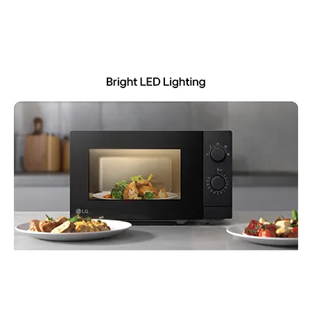 LG MS2082F 20L 700W Microwave Oven - Black