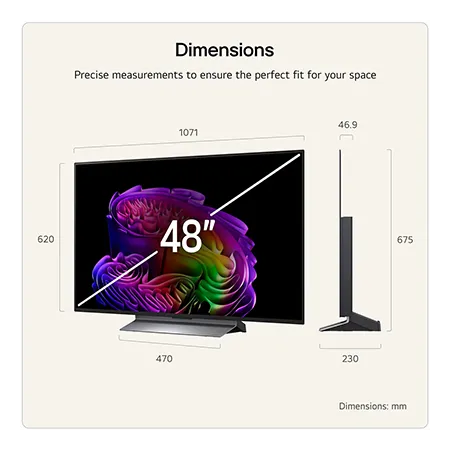 LG OLED48G66LS 48" 4K OLED evo AI Stand version Smart TV
