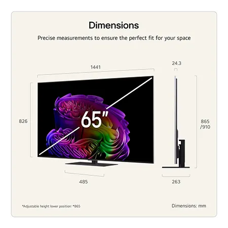 LG OLED65G66LS 65" 4K OLED evo AI Stand version Smart TV
