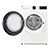 LG RHX5009TWB 9kg Heat Pump Tumble Dryer - White