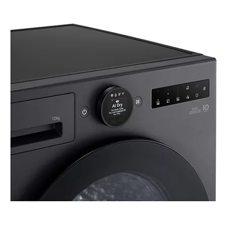 LG RHX7010TBB 10kg Heat Pump Tumble Dryer - Black