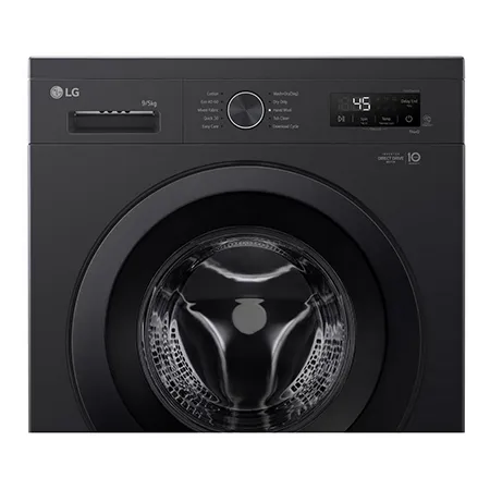 LG W4X1095NNK 9kg/5kg 1400 Spin Washer Dryer - Gloss Black