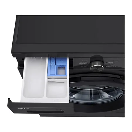 LG W4X1095NNK 9kg/5kg 1400 Spin Washer Dryer - Gloss Black