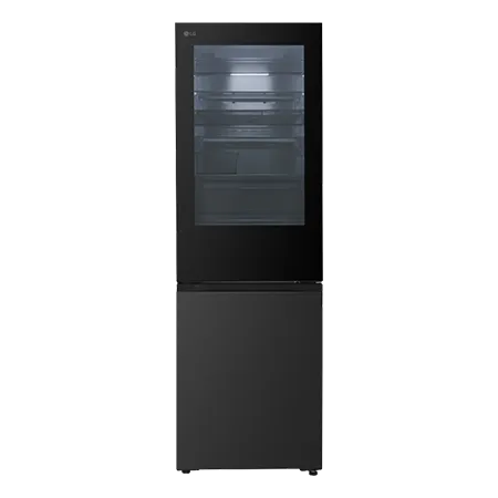 LG GBGS514CEV 59.5cm InstaView Total No Frost Fridge Freezer) - Black