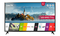 LG 49UJ630V 49" Smart Ultra HD 4K LED TV with webOS 3.5 Freeview HD and Freesat HD & Built-In Wi-Fi LG 49UJ630V 49" Smart Ultra HD 4K LED TV with webOS 3.5 Freeview HD and Freesat HD & Built-In Wi-Fi