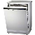 LG D1453WF Direct Drive Dishwasher with SmartRack Technology in White.Ex-Display